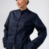 Рубашка Кассия, синий, 64463/darkblue — обложка 3/4