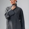 Блузка Бекка, тёмно-серая, 64486/darkgrey — Обложка 3/4