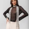 Лонгслив Зара ANNEN, чёрный, 64489/black — ракурс 6