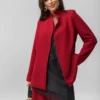 Красный жакет Наоми ANNEN, артикул 64474/red — жакет без застёжки